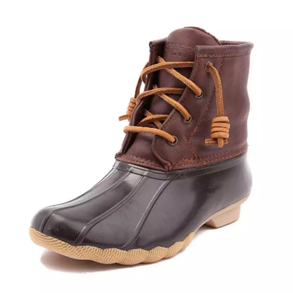 Sperry Top Sider Duck Boots Kids Brown/ Tan Sz 13